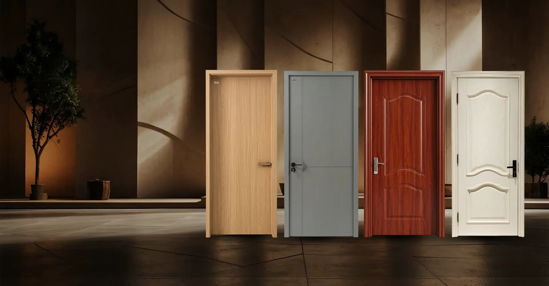 Proveedor de puertas de madera de China