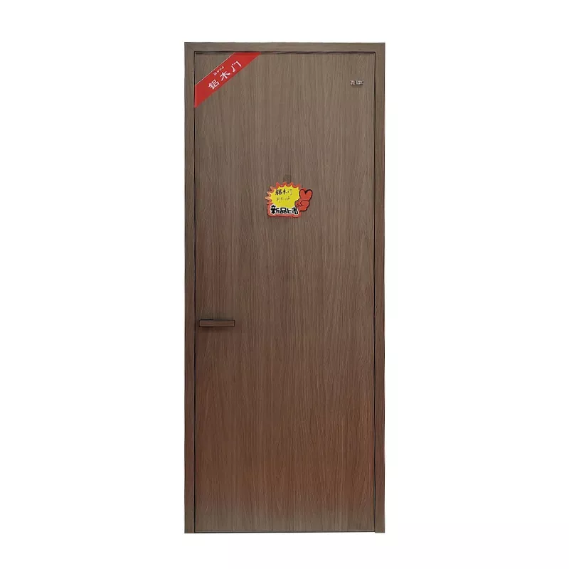 Puertas de madera revestidas de aluminio