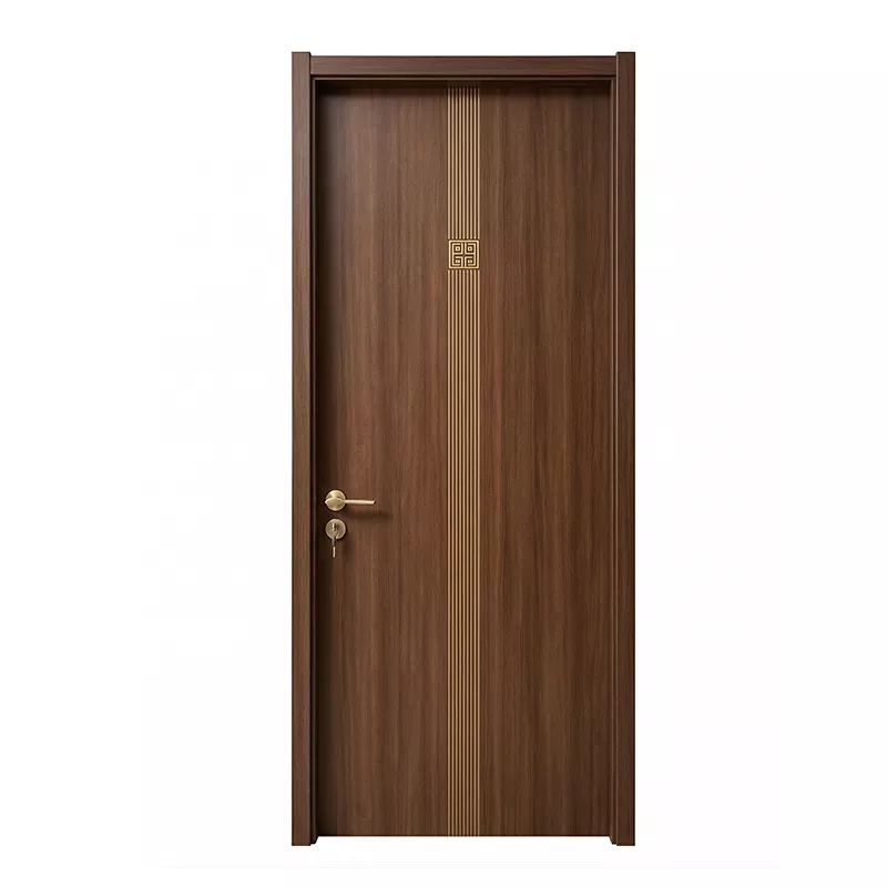 Puertas de madera con pintura seca